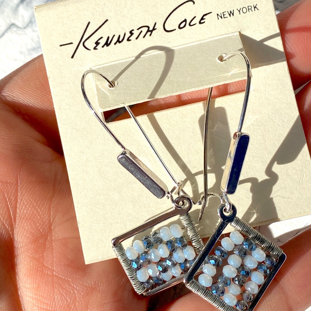 LONG SQUARE EARRINGS by KENNETH COLE New York